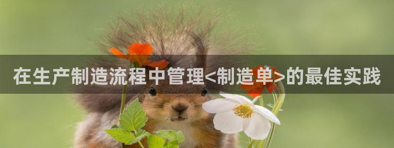 彩神v8有多久了?靠谱吗：在生产制造流程中管理<制造单>的最佳实践
