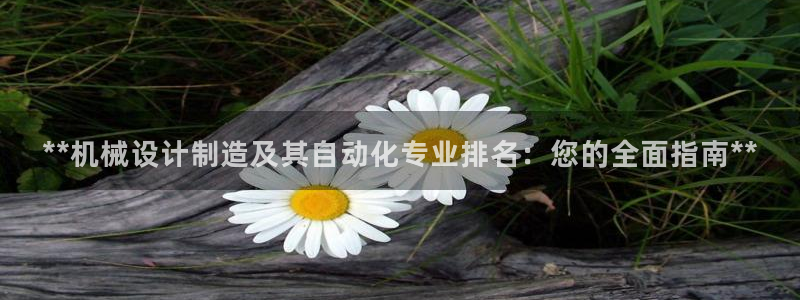 在彩神网输了六万多怎么拿回来：**机械设计制造及其自动化专业排名：您的全面指南**