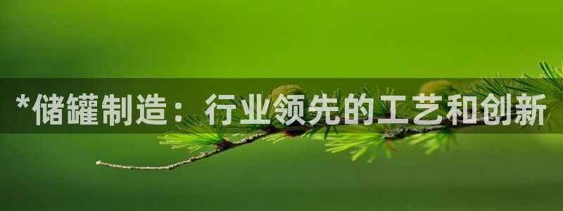 彩神官方网站登录是多少：*储罐制造：行业领先的工艺和创新