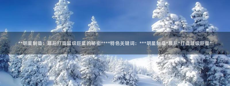 彩神大发黑平台：**明星制造：幕后打造超级巨星的秘密****特色关键词：***明星制造*幕后*打造超级巨星*