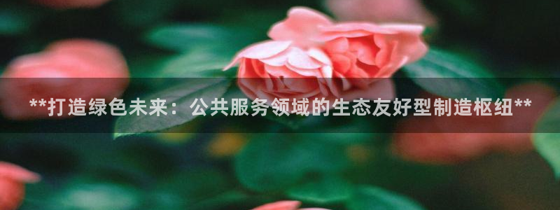 彩神是正规平台吗是真的吗：**打造绿色未来：公共服务领域的生态友好型制造枢纽**