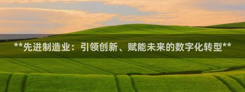 彩神VI首页：**先进制造业：引领创新、赋能未来的数字化转型**