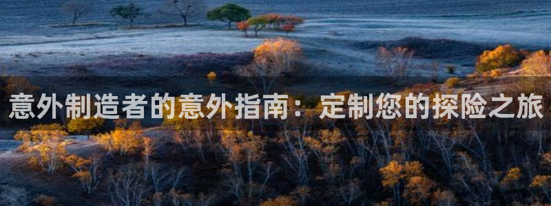 彩神VII购彩中心：意外制造者的意外指南：定制您的探险之旅