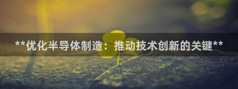 彩神通官方网：**优化半导体制造：推动技术创新的关键**