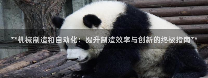 彩神正规吗：**机械制造和自动化：提升制造效率与创新的终极指
