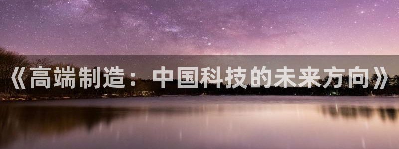 彩神网正规吗：《高端制造：中国科技的未来方向》